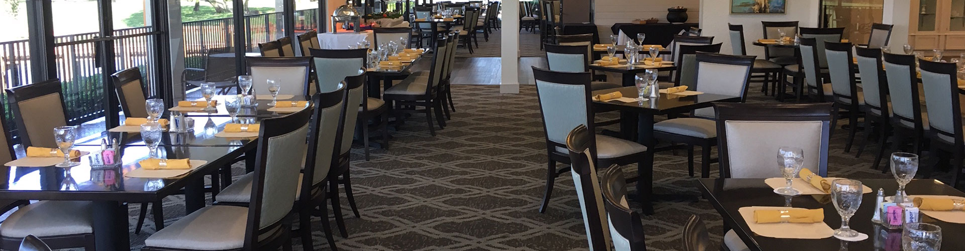 Indoor dining area